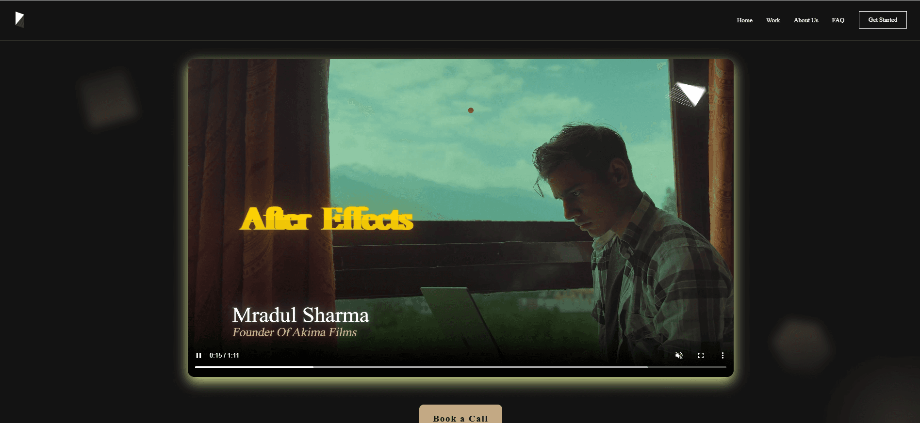 Akima Films website preview