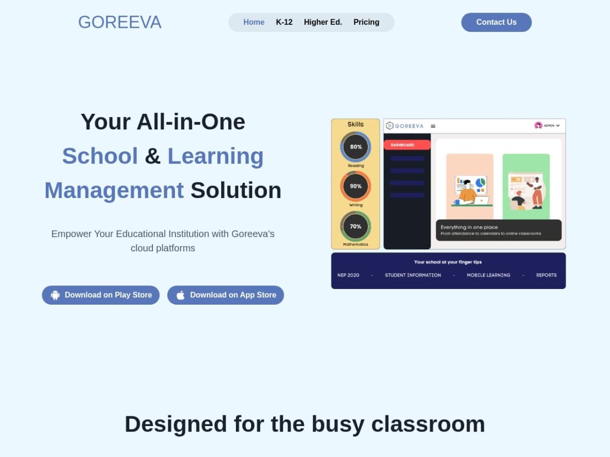 Goreeva website preview